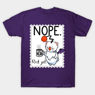 NOPE. (non-explicit) Moogle from Final Fantasy drinking coffee T-Shirt